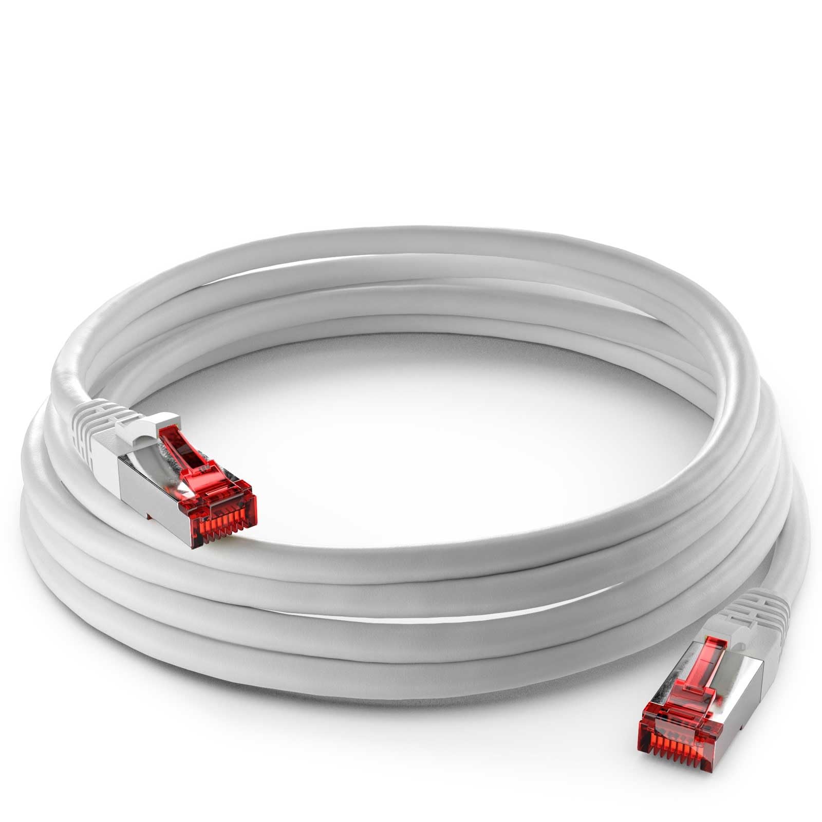 Goobay 93504 CAT 6 Patch Cable, S/FTP PiMF, White, 15m Length