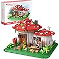 RAVAYO Mushroom House Building Blocks Set - Unique Design Creative Building Toy for Adults and Teens Mini Brick 1621pcs