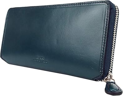 Amazon ソラチナ Solatina イタリアンレザー ラウンドファスナーロングウォレット カードケース付き Sw 長財布 19年 ブルー Solatina ソラチナ 財布