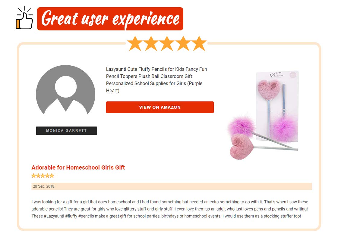 Lazyaunti Cute Fluffy Pencils for Kids Fancy Fun Pencil Toppers Plush Ball Classroom Gift Personalized School Supplies for Girls (Purple Heart)