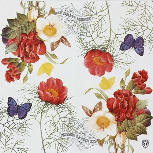 SMILEE Paper Napkins,Luncheon Party Napkins Serviettes 2-Ply 13โ x 13โ20 Ct (Fascinating Flowers)