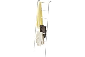 Yamazaki Home Tower Leaning Ladder Hanger - Bathroom Storage Rack Holder Stand, 160 cm - Steel