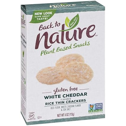 Back To Nature Gluten Free Crackers Non Gmo White Cheddar Rice Thins 4 Ounce Amazon Com Grocery Gourmet Food Back To Nature Gluten Free Crackers Non Gmo White Cheddar Rice Thins 4 Ounce Amazon Com Grocery Gourmet Food