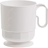 Lillian Signature Collection 40 Count Elegance Coffee Mug, 8-Ounce, White