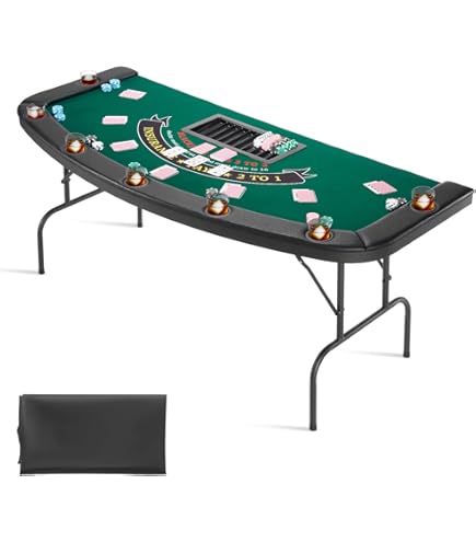 ポーカーテーブル ポータブル3つ折り Amazon.com: YUZPKRSI 3 in 1 Poker Table Top, Texas Hold'em
