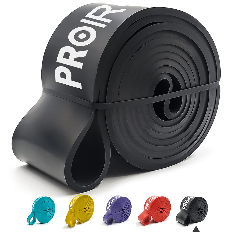 PROIRON Resistance Bands - Assisted Pull up Bands - Exercise Bands for Crossfit Powerlifting Strength Training - Mobility Bands for Men and Women - 2080mm Long Black (36-67kg)