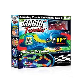 Ultra Zon Magic Tracks The Amazing Race Racing Track That Can Bend, Flex and Glow in The Dark 11 Feet - As Seen On TV Multi Colour