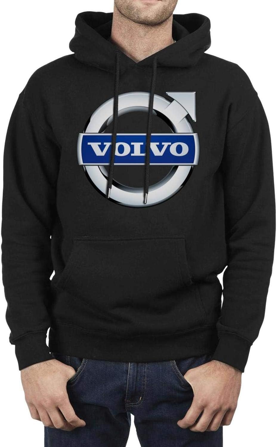 LHYSJD Mens Fleece Black Pullover Hoodie Sweatshirts Volvo-Logo-Symbol-Emblem-Winter