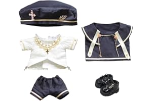 niannyyhouse 10cm 15cm 20cm 40cm Doll Clothes European Style Hat Shirt Pants Shawl Leather Shoes Stuffed Plush Toy Accessories (10cm)