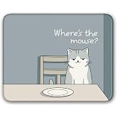 Flodirise Non-Slip Mouse Pad Mousepad, Cat Pattern, 8x10 inch