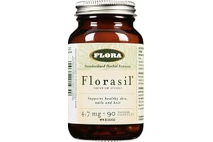 Flora Health FloraSil for Hair, Skin, and Nails - Supports Vegan Collagen, Keratin, & Elastin Production - for Hair Growth, S