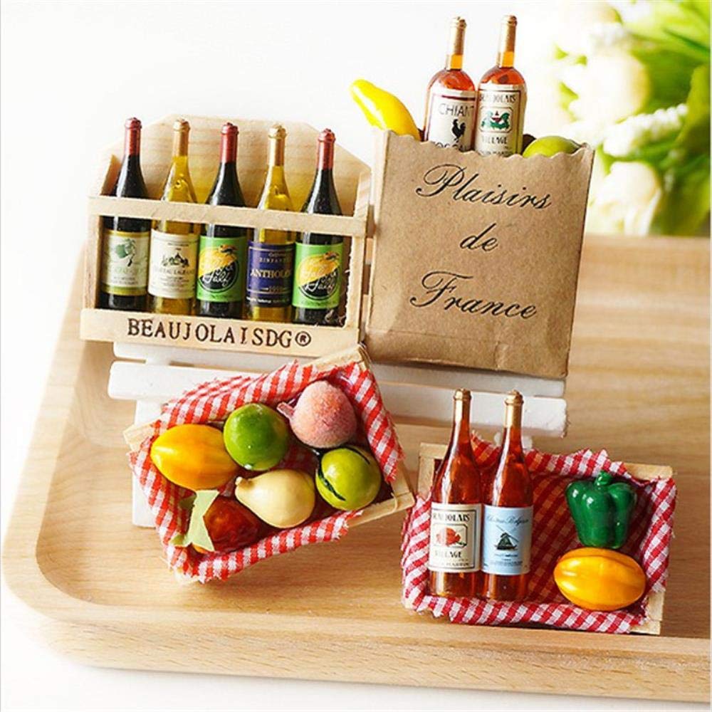 PINGS 5 Unids/Set Creativo Estilo Francés Botella de Vino Tinto ...