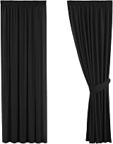 H.Versailtex Blackout Curtains 66x72 Two Panels Pencil Pleat Thermal Room
