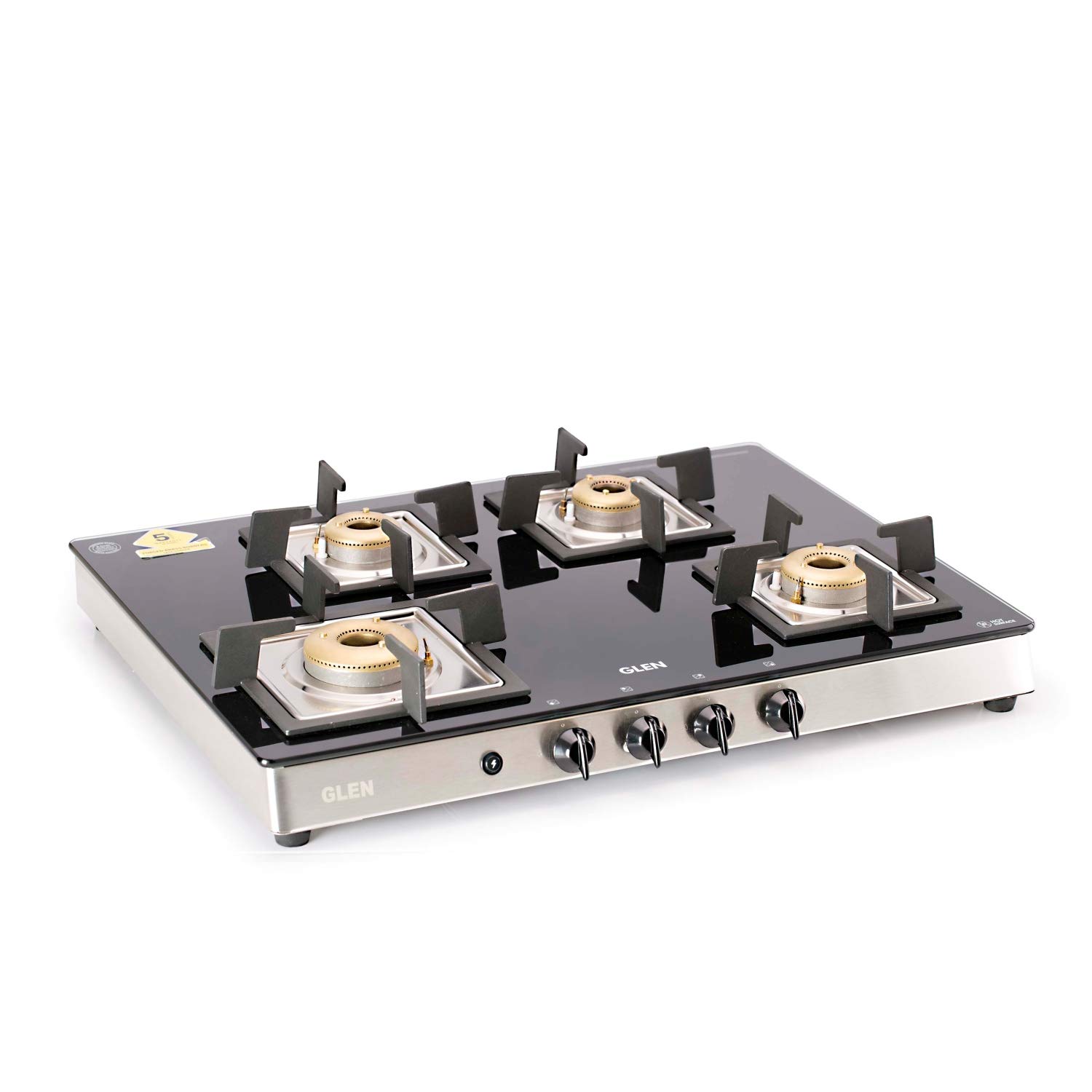 Buy Glen 4 Burner Glass Gas Stove 1048 SQ AI BB FFD (Flame Failure Device) Online at Low