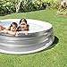 Intex Round 7.5ft x 20in Inflatable Family Fun Kids Swimming Center Pool, White