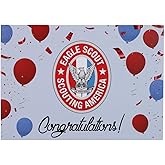 Scouting America Eagle Scout Balloon Design Congratulations Card