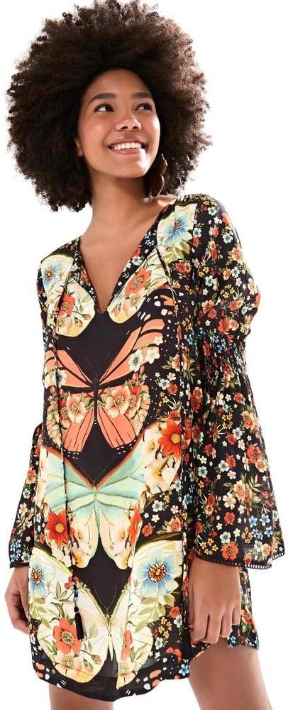 vestido farm borboflor