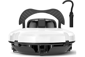 BAOPILONG Robotic Pool Cleaner - Cordless Pool Vacuum for Above Ground Pool Self-Parking Tech, Lasts 120 Mins, Automatic Pool Vacuum Robot for In Ground Flat Pools Up to 1000 Sq.Ft