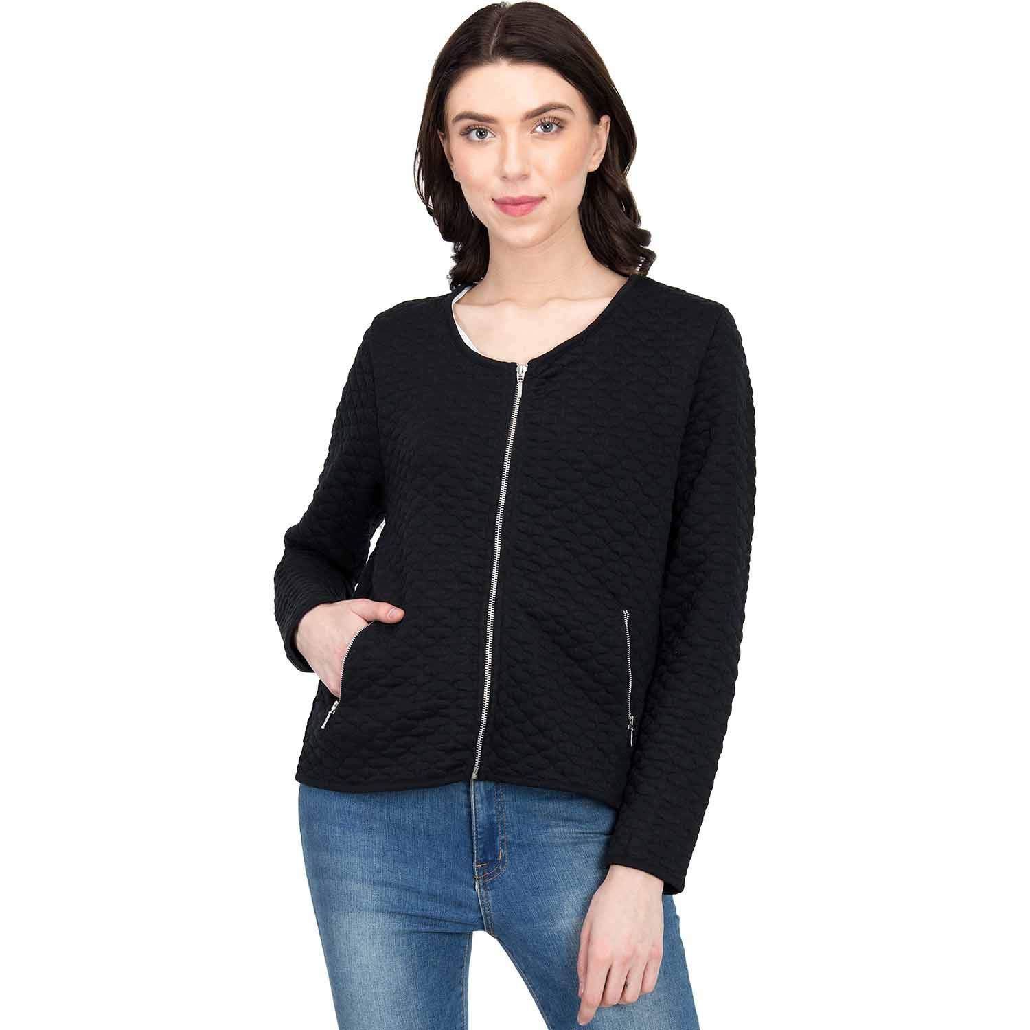 kotty women's full sleeve chain coat