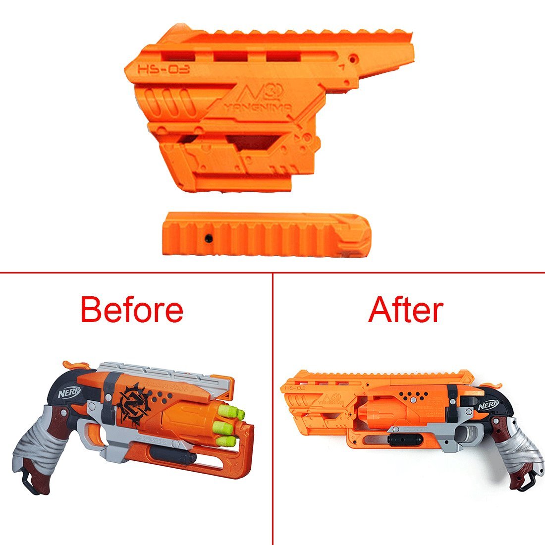 nerf zombie hammershot
