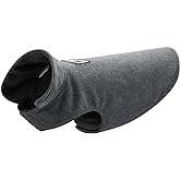 Creation Core Windproof Plush with Sport Vest Dog Clothes Night Reflective Jacket Pet Keep Warm Jacket No Pull No Choke Design Eco-Friendly for Small and Large Big Dog(Grey M)