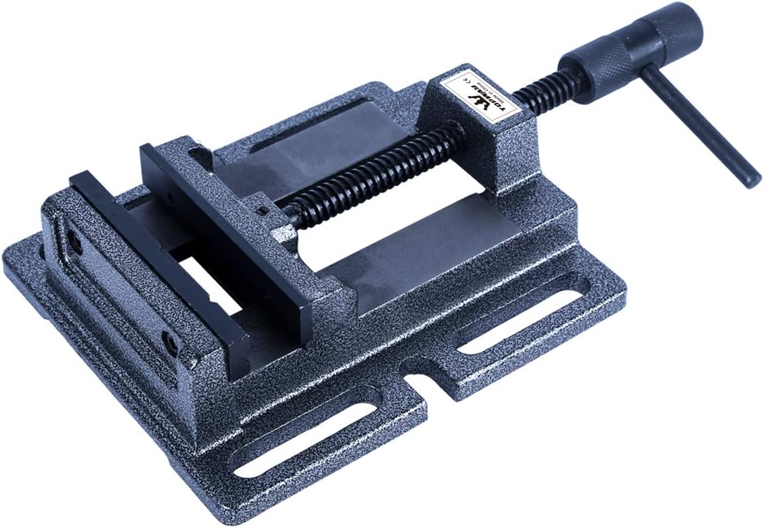 TOPWAY Drill Press Vice 100mm 4 Inch Professional Precision German Type Pillar Bench Drill Vice Clamp for Workshop Milling Machine Machinery Maintenance 403254