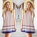 Sannysis Summer Casual Sleeveless Strap Backless Beach Mini Dress