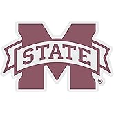 Mississippi State Bulldogs Vinyl Decal Sticker 2 Inch Clear Officially Licensed Collegiate Product