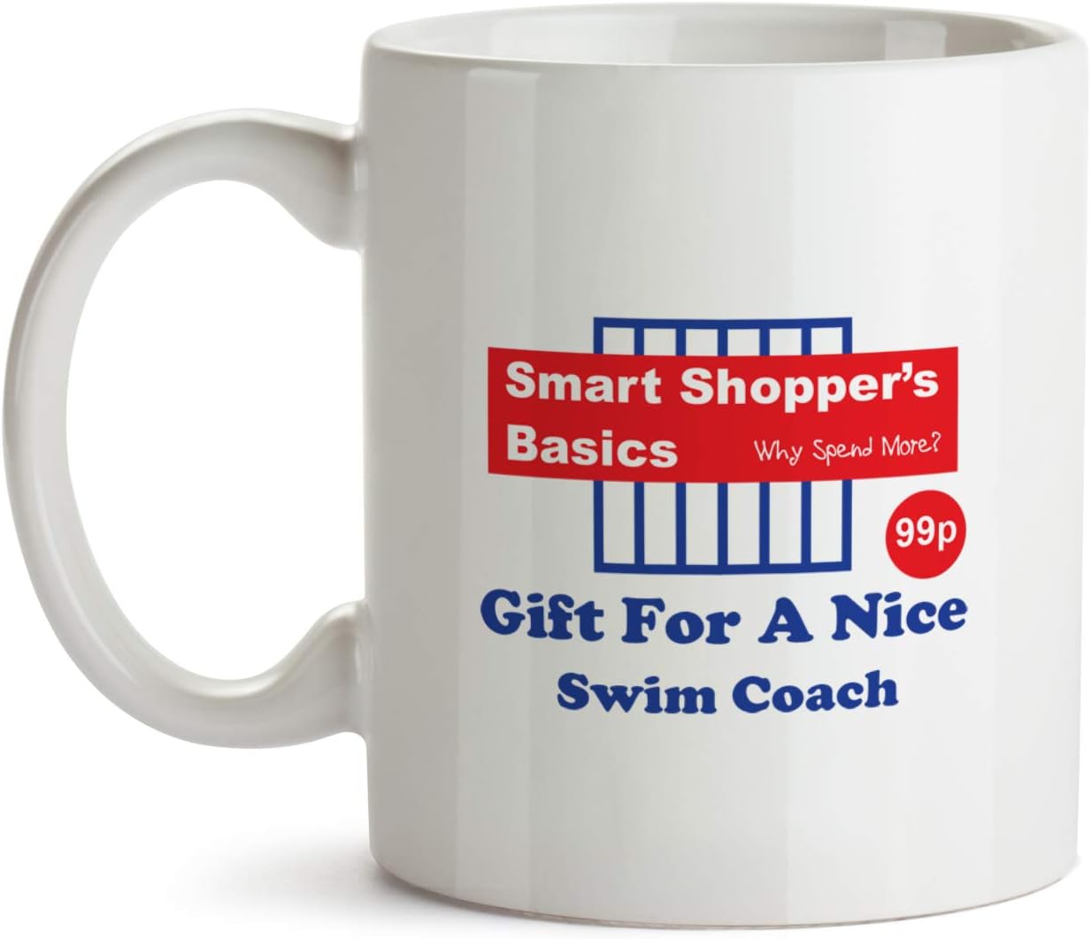 Swim Coach Gift Mug PG2011 Gag Joke Spoof Supermarket Funny Coffee