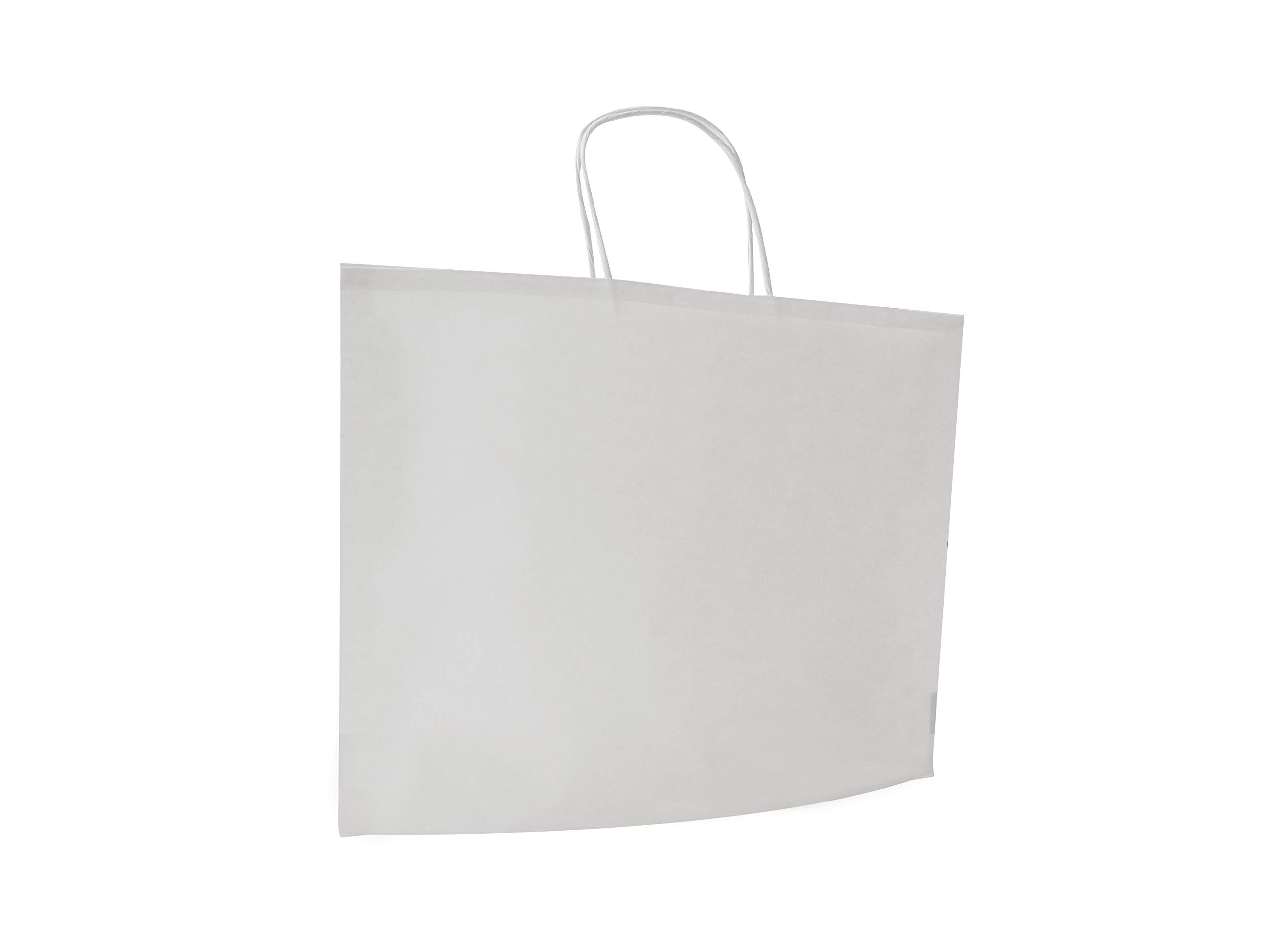 Carte Dozio - Shopper Bbag in Kraft, white color, twisted handle, cm 36+10x27+1, cf 25 pcs