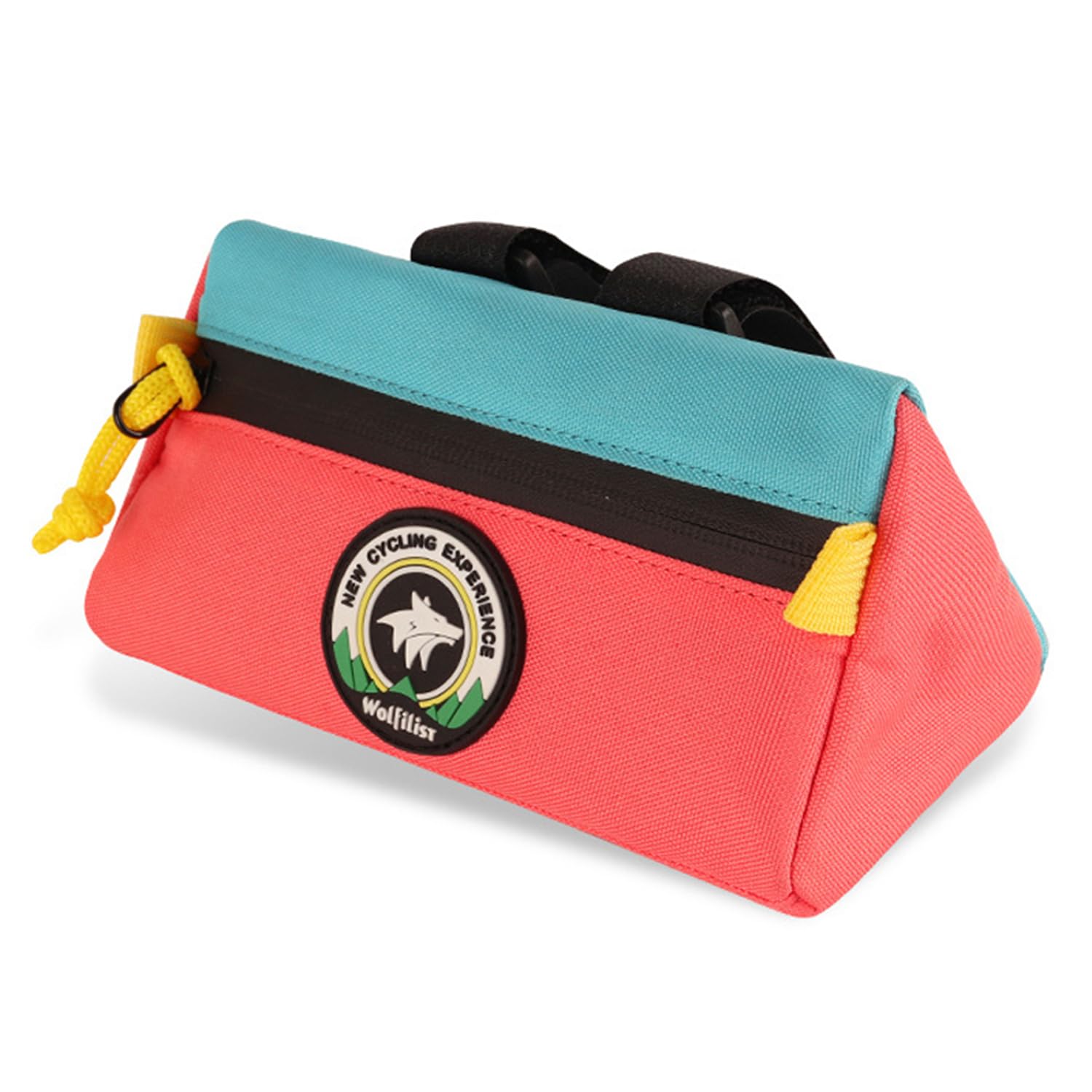 WLDOCA Kids Scooter Basket, Gravel Bike Front Handlebar Bag, Waterproof Triangle Bag with Built-in Key Fob, B, 1L, 9.5*9.5*18.5cm, 103g, Purple