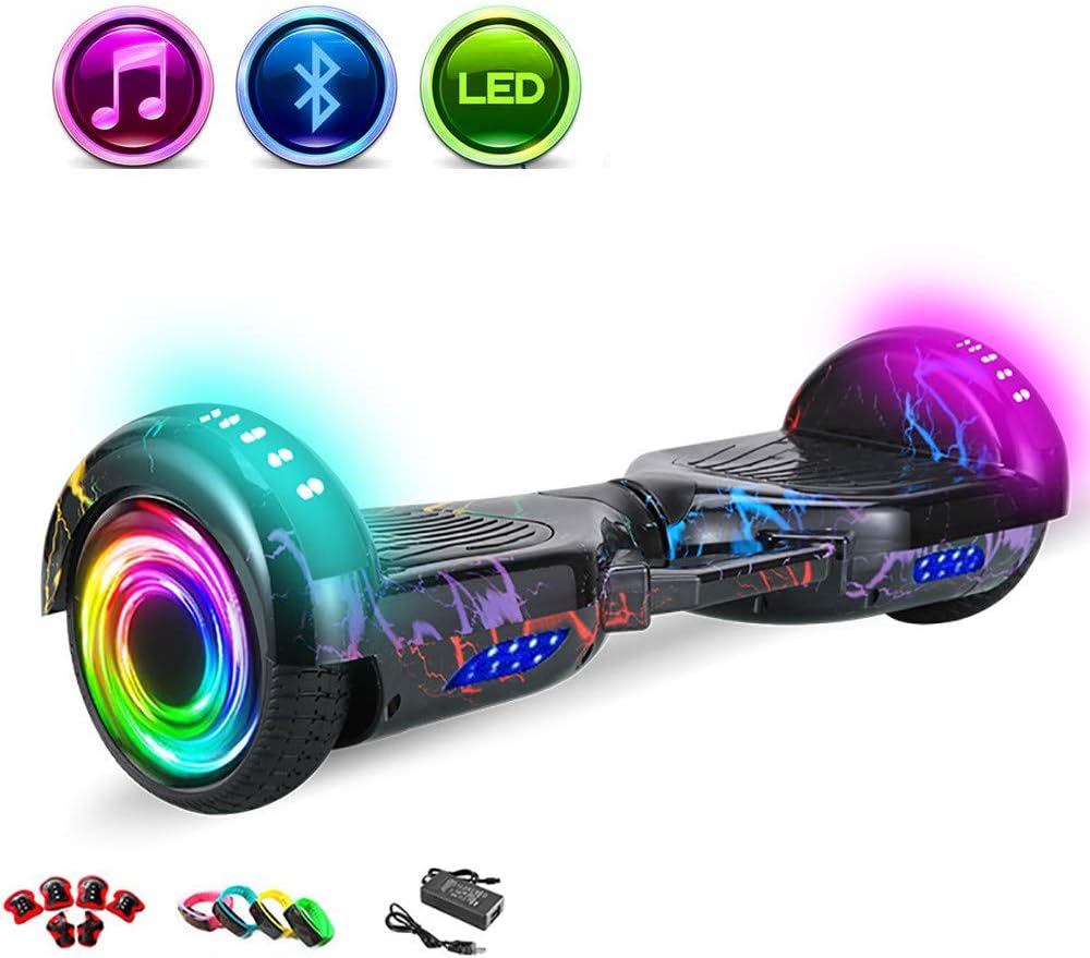 Hoverboard for Kid, Hover Scooter, 6.5" Smart Two Wheel Self Balancing Electric Scooter With Led Lights, Hoverboards For Kids, Best Gift For Children,H