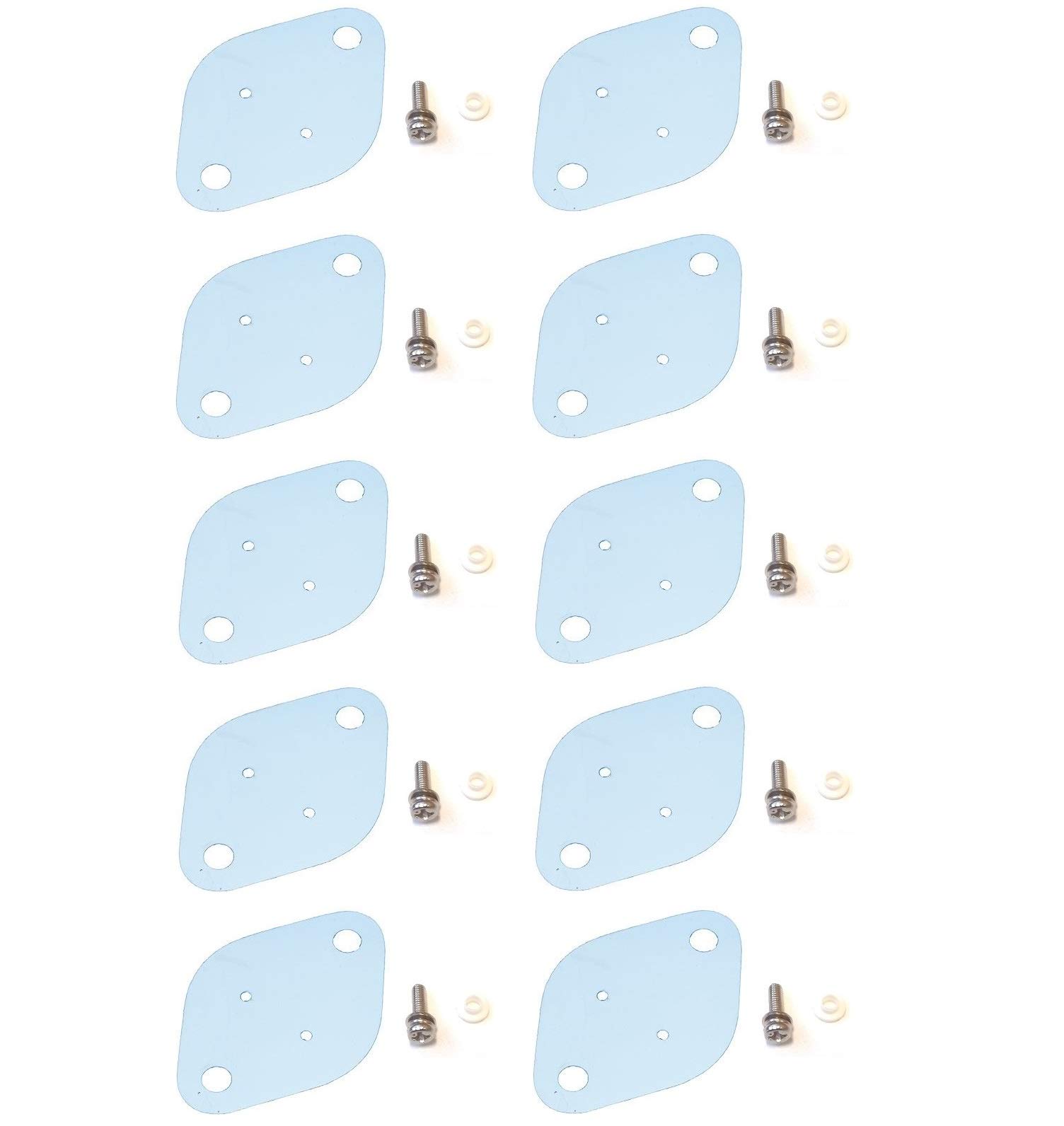 Easycargo TO-3P TO-247 TO-220 Heatsink Insulator Mounting Kit (10 Packs, Aluminium, Screw+Washer+Bushing+Insulator, MOSFET Transistor, LM317, 7805)