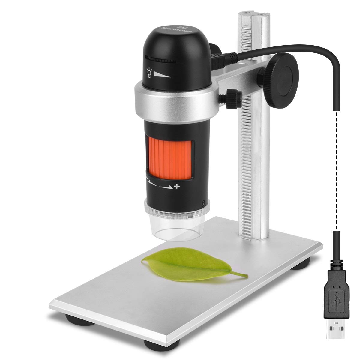 USB Digital Microscope with Polarizer, TOPNISUS Real 5MP USB Electron Microscope 8 LED for SMD Soldering Work Jewelers Coins Collection(5MP)