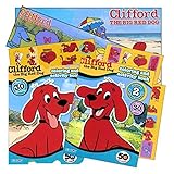 Clifford the Big Red Dog Coloring Book Set with Stickers and Posters ( 2 Clifford Coloring Books)