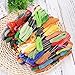 Embroidery Floss Kit,50 Assorted Rainbow Colors Polyester Sewing Skeins Line Cross Stitch Thread Friendship Bracelets String Art Crafts
