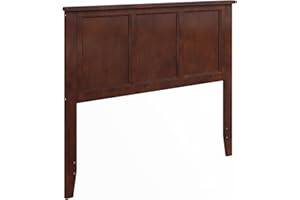 AFI, Madison Full Solid Wood Panel Headboard, Walnut