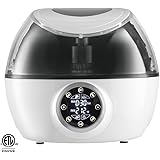 Gourmia GCR1700 10-in-1 Programmable Multi Cooker & Air Fryer with Exclusive Robotic Hands Free Stirrer (Third Generation), White Free Recipe Book Included