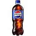 Pepsi Soda 20oz Bottles (Pack of 16, Total of 320 Fl Oz)