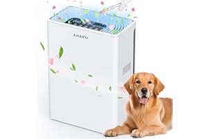 AMEIFU Air Purifiers for Home Large Room up to 2300sq.ft, H13 True Hepa Air Purifiers for Pets Hair, Dander, Smoke, Pollen, 3 Fan Speeds, 5 Timer Air Cleaner