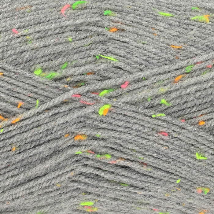 King Cole Big Value Tweed DK Yarn - 100g Ball - Premium Acrylic Wool for Knitting & Crochet - Double Knit (3660 Disco)