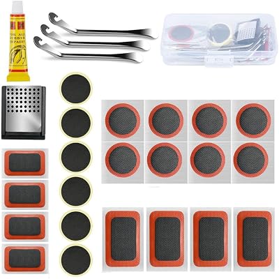 Sukudon Bicycle Puncture Repair Kit 26-Piece Tyre Repair Tool Box
