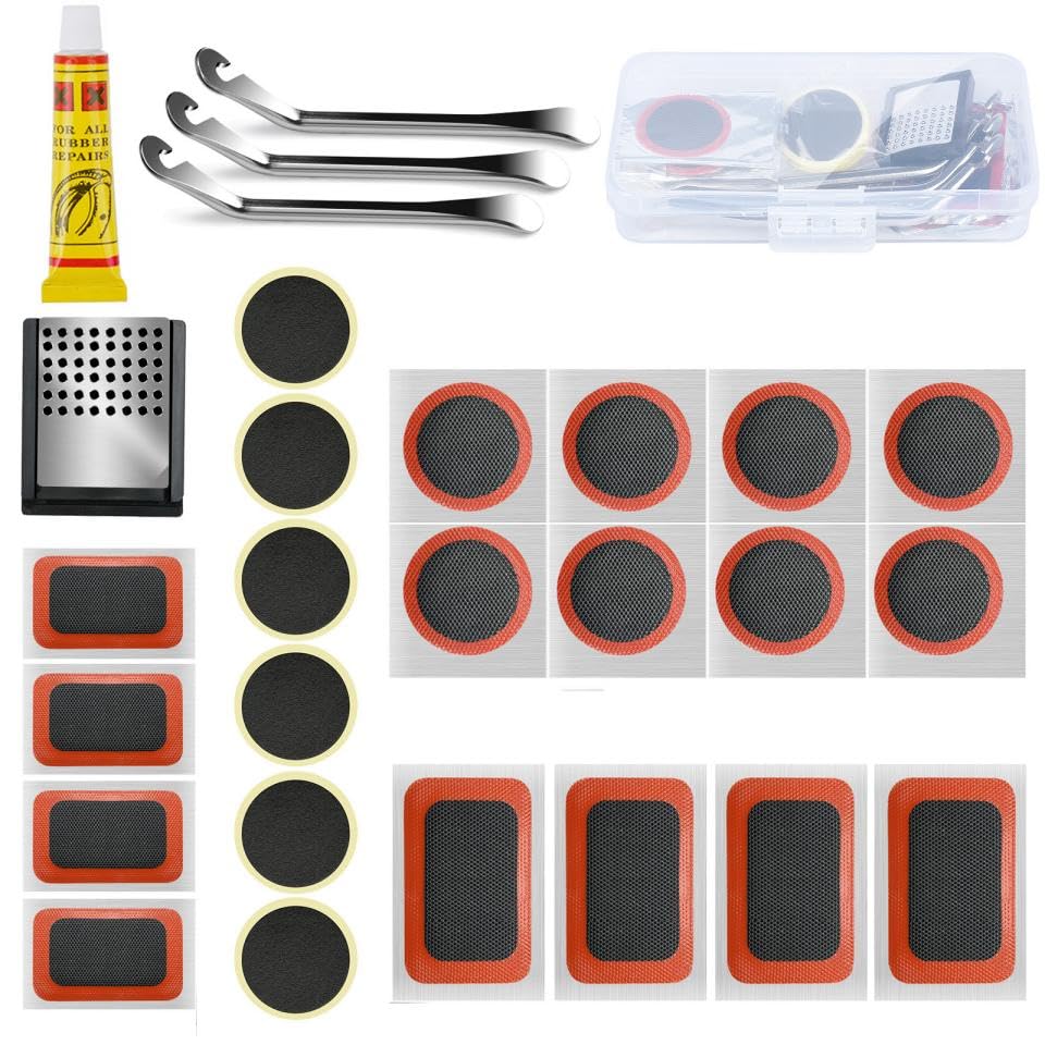 Sukudon Puncture Repair kit Bicycle Repair Kit, practical Puncture Repair Kit, Bike Tyre Repair Kit, Bicycle Repair Kit for emergencies