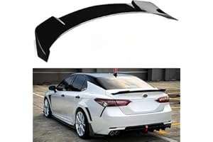 Oasiland Rear Spoiler Compatible with 2018-2024 Toyota Camry SE XSE L LE XLE Hybrid, V2 Style Fits for 2018 2019 2020 2021 2022 2023 2024 Sedan, Trunk Duckbill High Kick Wing Lip Glossy Black