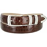 BS8191 Genuine Full-Grain Cowhide Leather Designer Golf Dress Belt 1-1/8"(30mm) Wide