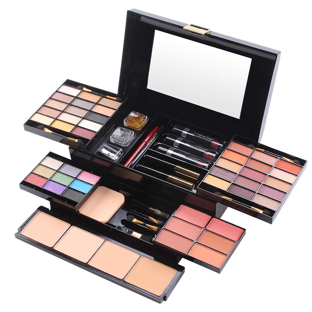 JasCherry 49 Colors Makeup Kit Combination with Eyeshadow Blusher Press Powder and Lip Gloss - Ideal Make Up Cosmetic Set for Professional and Daily Use #1
