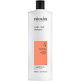 Nioxin System 4 Scalp + Hair Thickening Shampoo for Colored, Dry, & Damaged Hair with Progressed Thinning | Maintain Vibrant Color | Cleanse, Nourish & Boost Hair Density with Niacinamide & Biotin