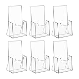 NIUBEE Acrylic Brochure Holder for 4’’ Trifold