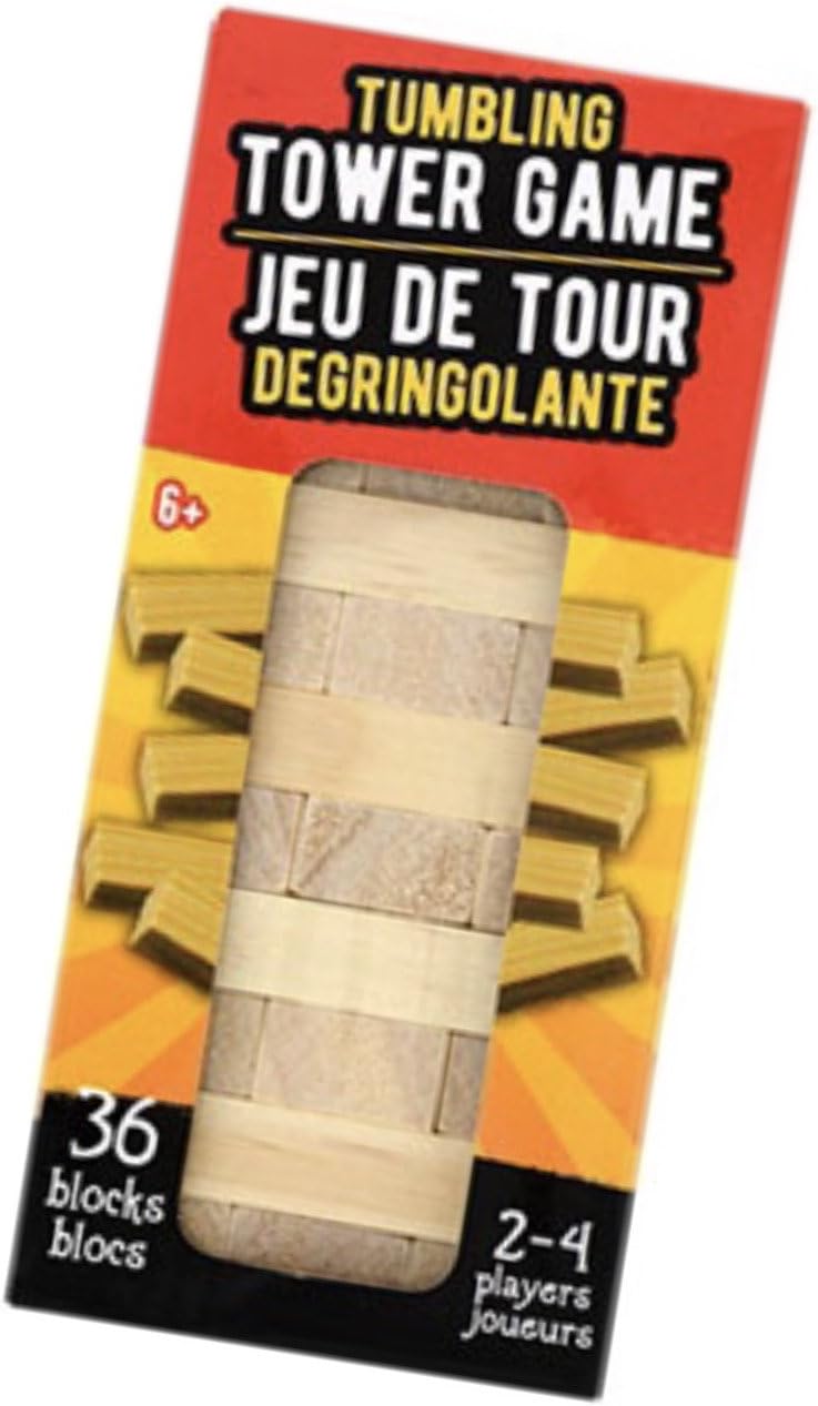 Small Travel Size Wood Block Tower Game 