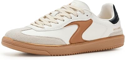 Damen Hotshot Living Luxe Turnschuhe, Natural Duraleather/Leather/Brown Trim, 36 EU